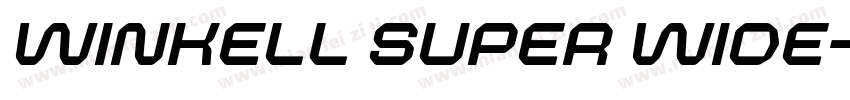 winkell super wide字体转换